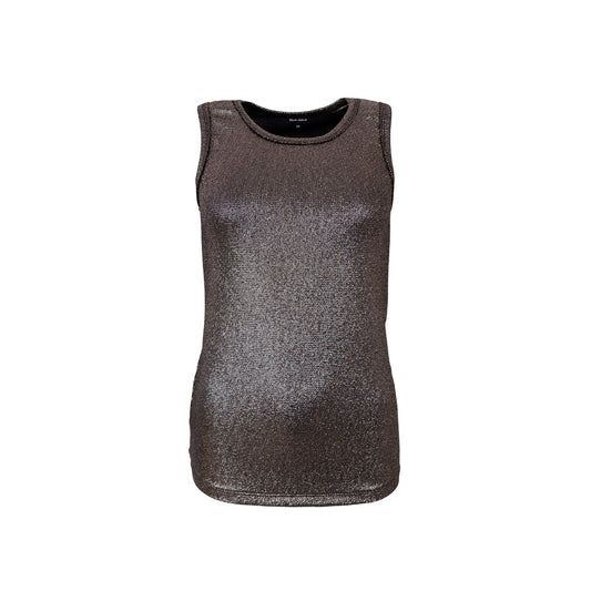 Sleeveless Shimmer Top - Gun Metal Grey