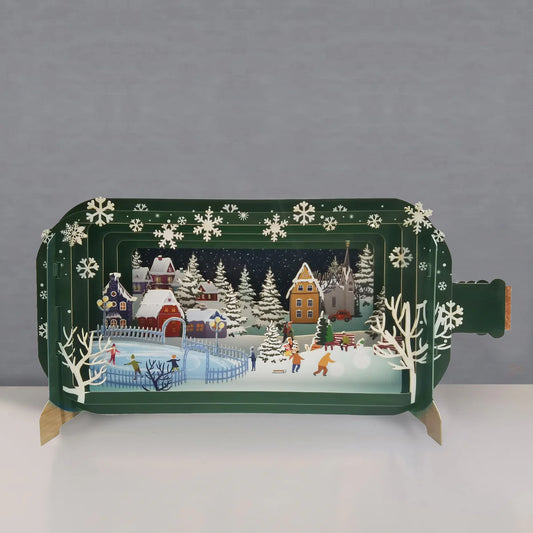 Alljoy Pop Up Greetings Card - Christmas Village