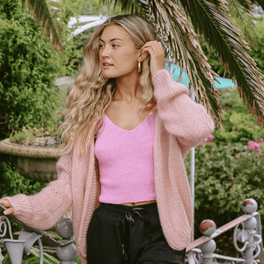 OST London Brynje Knit Top - Bubblegum Pink