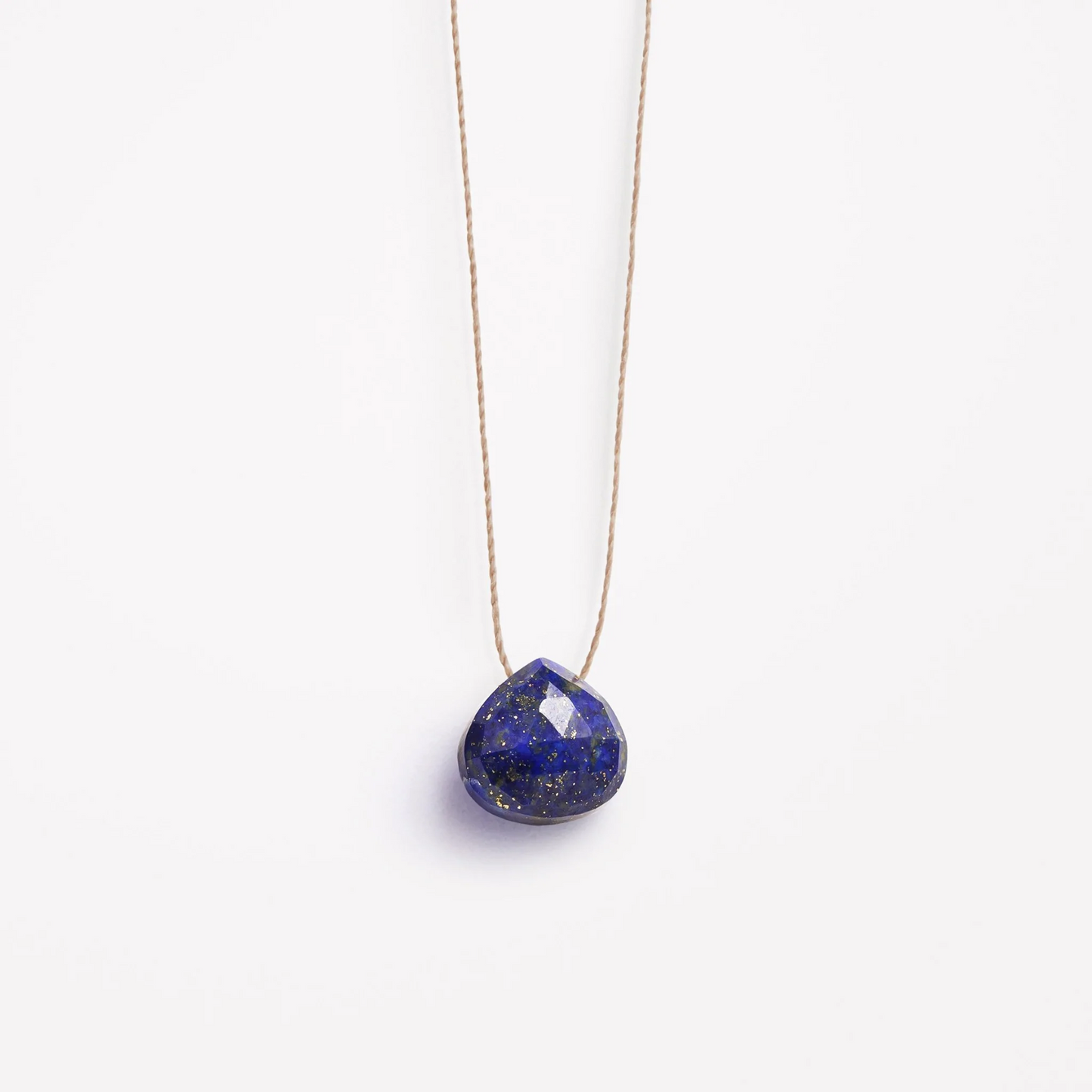 Wanderlust Life Fine Cord Gemstone Necklace - Lapis Lazuli