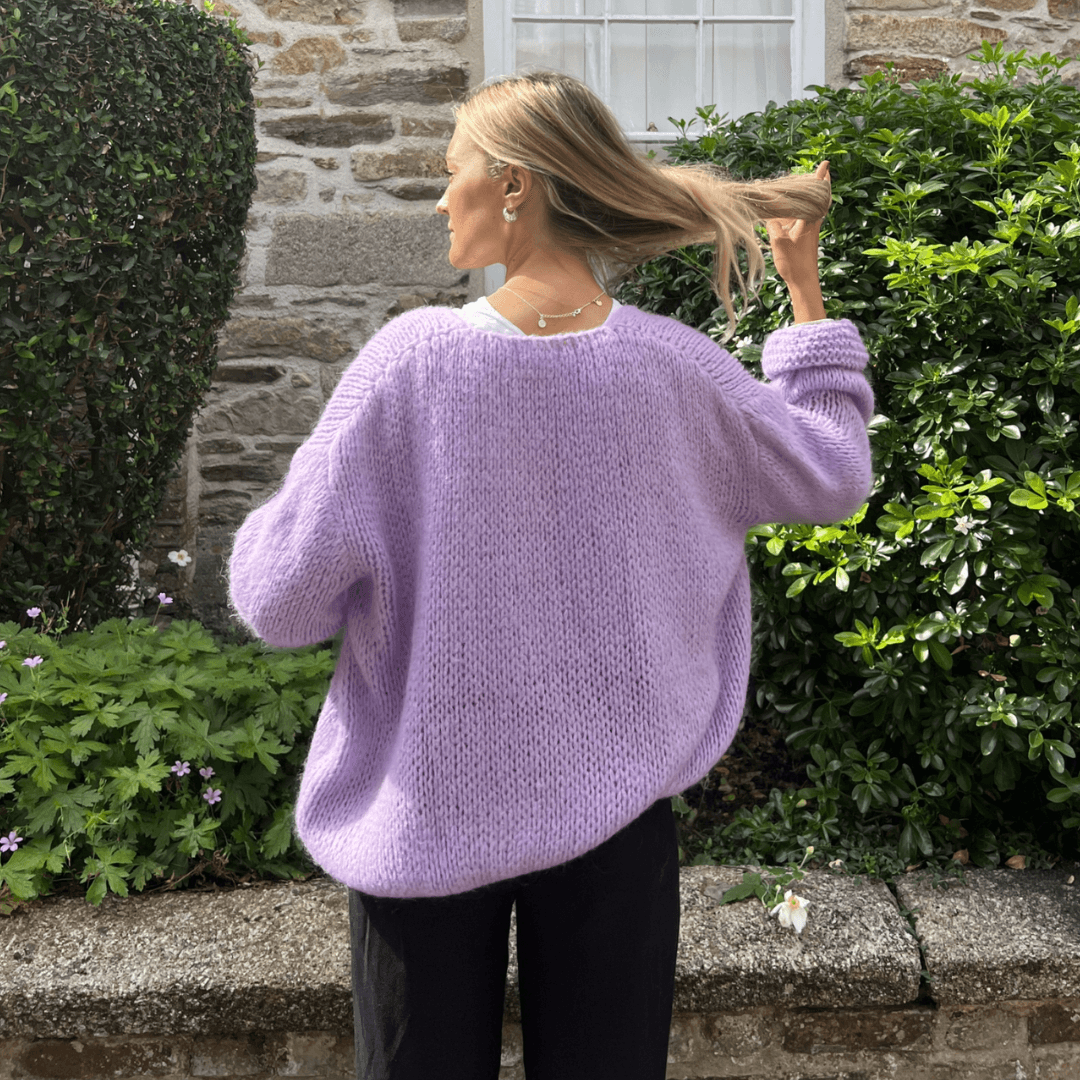 OST London Smila Mohair Cardigan - Lilac