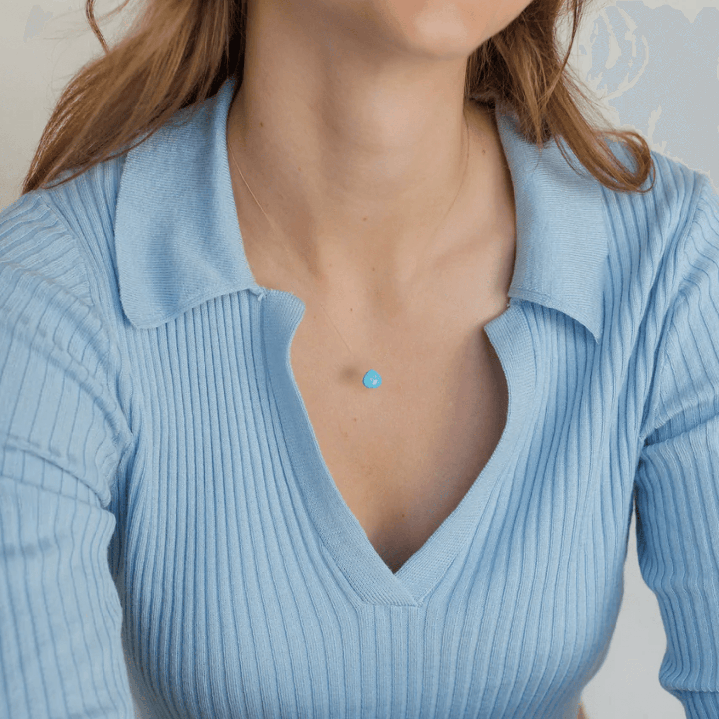 Wanderlust Life December Birthstone Fine Cord Necklace - Arizona Turquoise