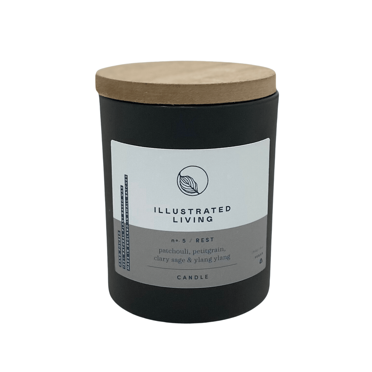 Illustrated Living Rest No 5 Natural Wax Candle