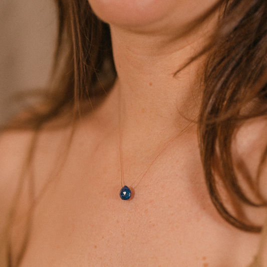 Fine Cord Gemstone Necklace - Lapis Lazuli