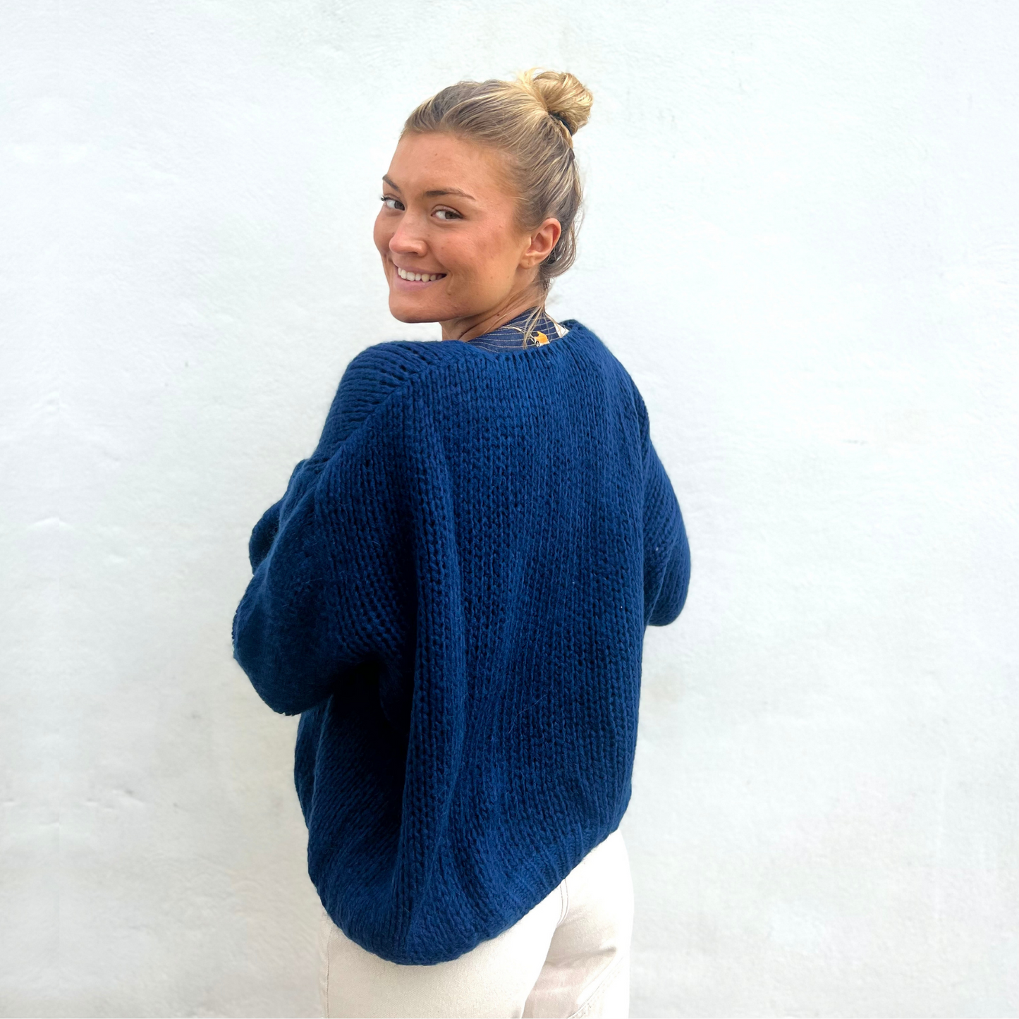 Smila Mohair Cardigan - Navy Blue